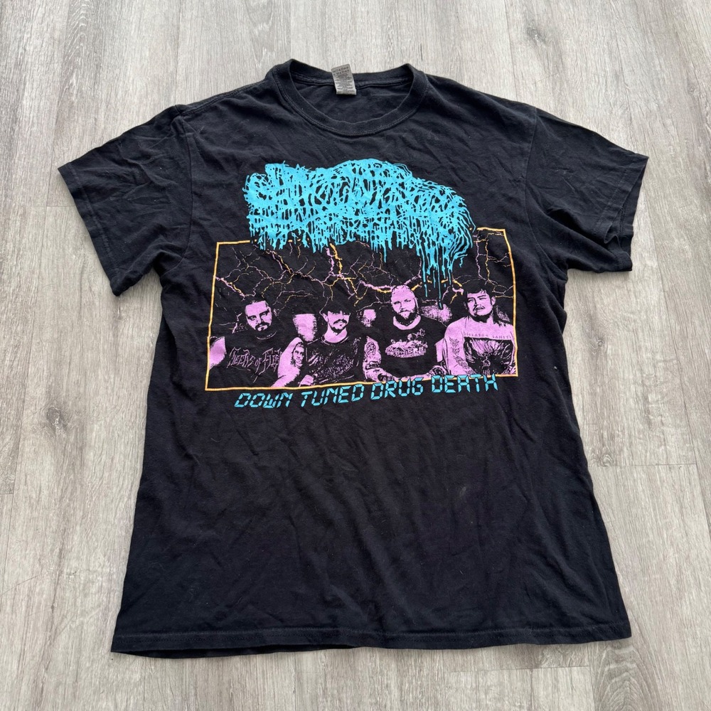 Sanguisugabogg Down Tuned Drug Death Shirt Century Media Black Mens Medium